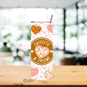 Cafecito Y Chisme Tumbler | Conchas 20oz Tumbler | Cafecito Y Chisme Cup | Latina Gift | Pan Dulce Cup | Gift For Her