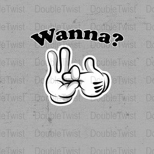 Divertente umorismo per adulti PNG, Mani dei cartoni animati, Voglio scopare, Download digitale, Stampabile, Grafica T-shirt, Umorismo di San Valentino