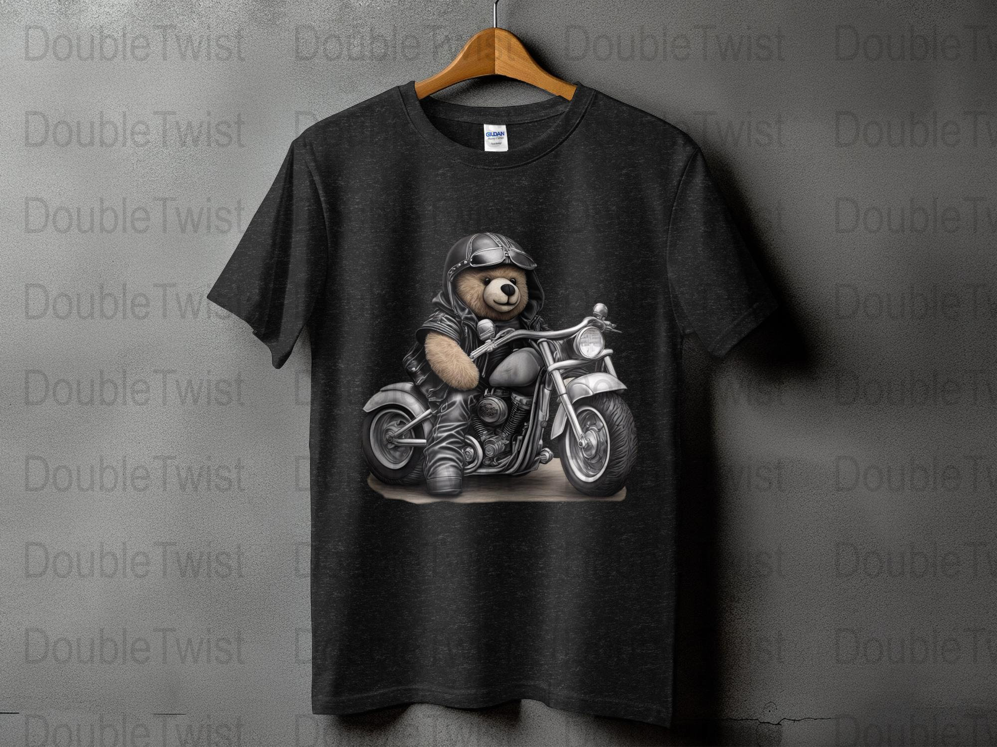 Harley-davidson Riding Teddy Bear PNG: Fun Design for DIY Projects ...