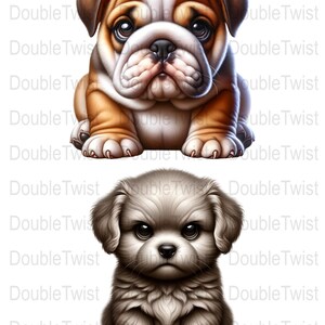 Grumpy Puppy Clipart, Dalmatian PNG Graphics (Digital Download) image 5