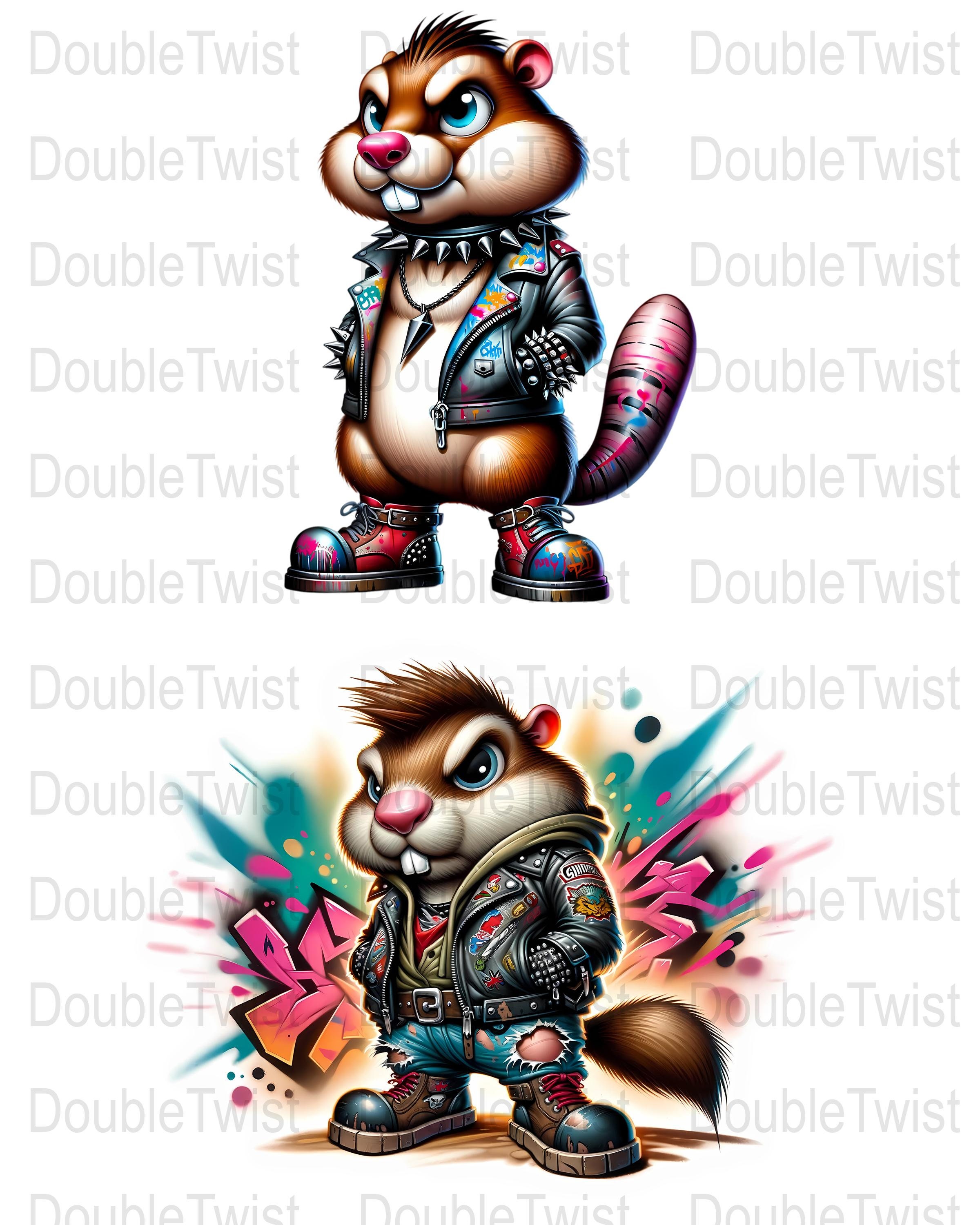 Punk Graffiti Gophers PNG Clipart: Edgy Street Art Graphics (digital ...