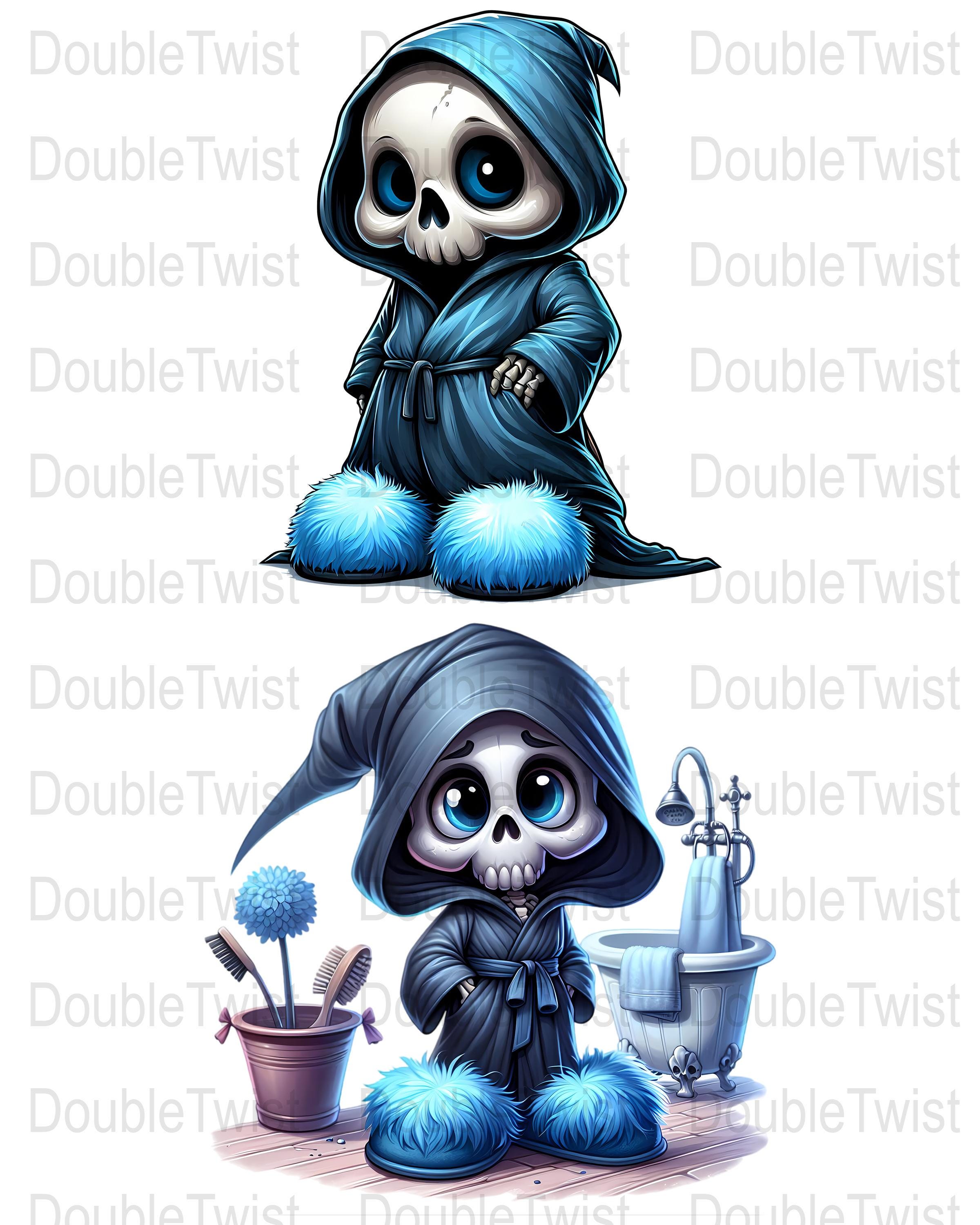 Grim Reaper Bath Time PNG Clipart, Cute Grim Reaper Digital Art ...