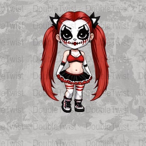 Juggalette PNG Design: Urban Wear, Sticker, T-Shirt (Digital Download)