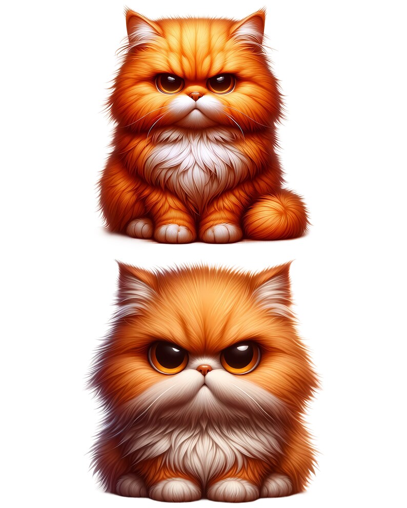 Grumpy Cat Clipart, Cute Cat PNG, Digital Download, Transparent ...