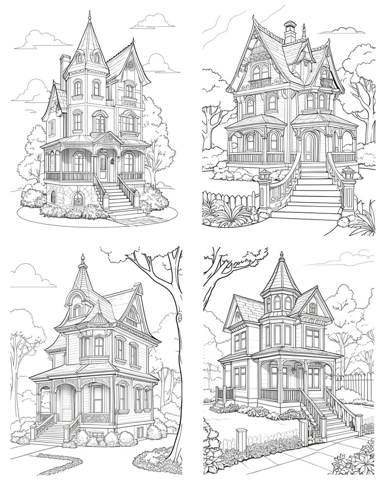 Enchanted Homes Coloring Pages - Il 794xN.5678450709 5x7f