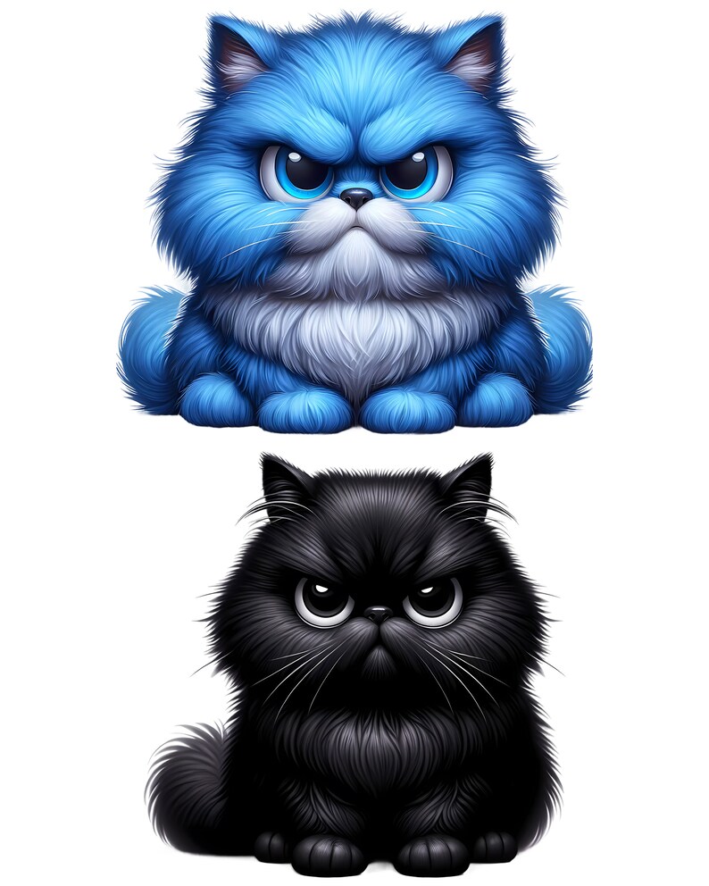 Grumpy Cat Clipart, Cute Cat PNG, Digital Download, Transparent ...