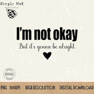 Jelly roll American country singer png - I&#39;m not okay png - digital download - sublimation png