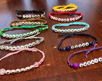 CUSTOM Adjustable Friendship Bracelets