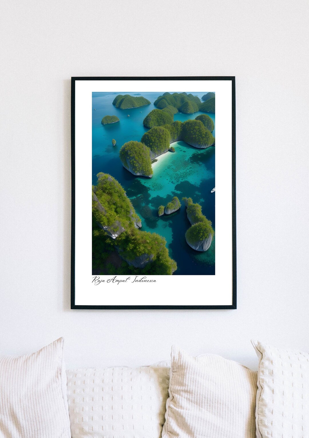 Indonesia Wall Art for Living Room Raja Ampat Oil Painting Art Etsy