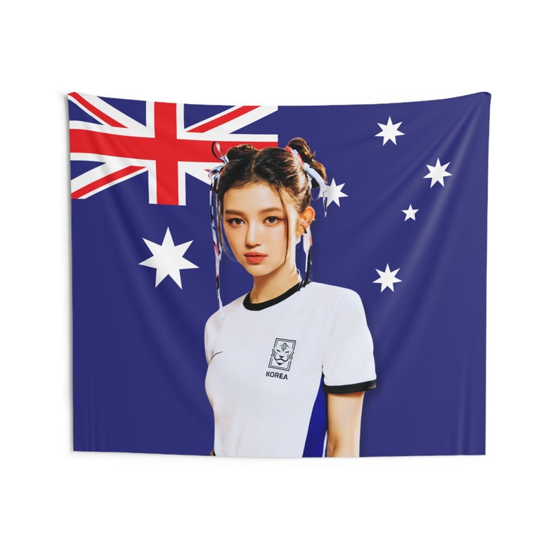 NewJeans Danielle Australia Flag, NewJeans New Jeans Kpop Flag, NewJeans Members Merch, Gift Ideas for Tokkis, Birthday Gift & Concert Merch