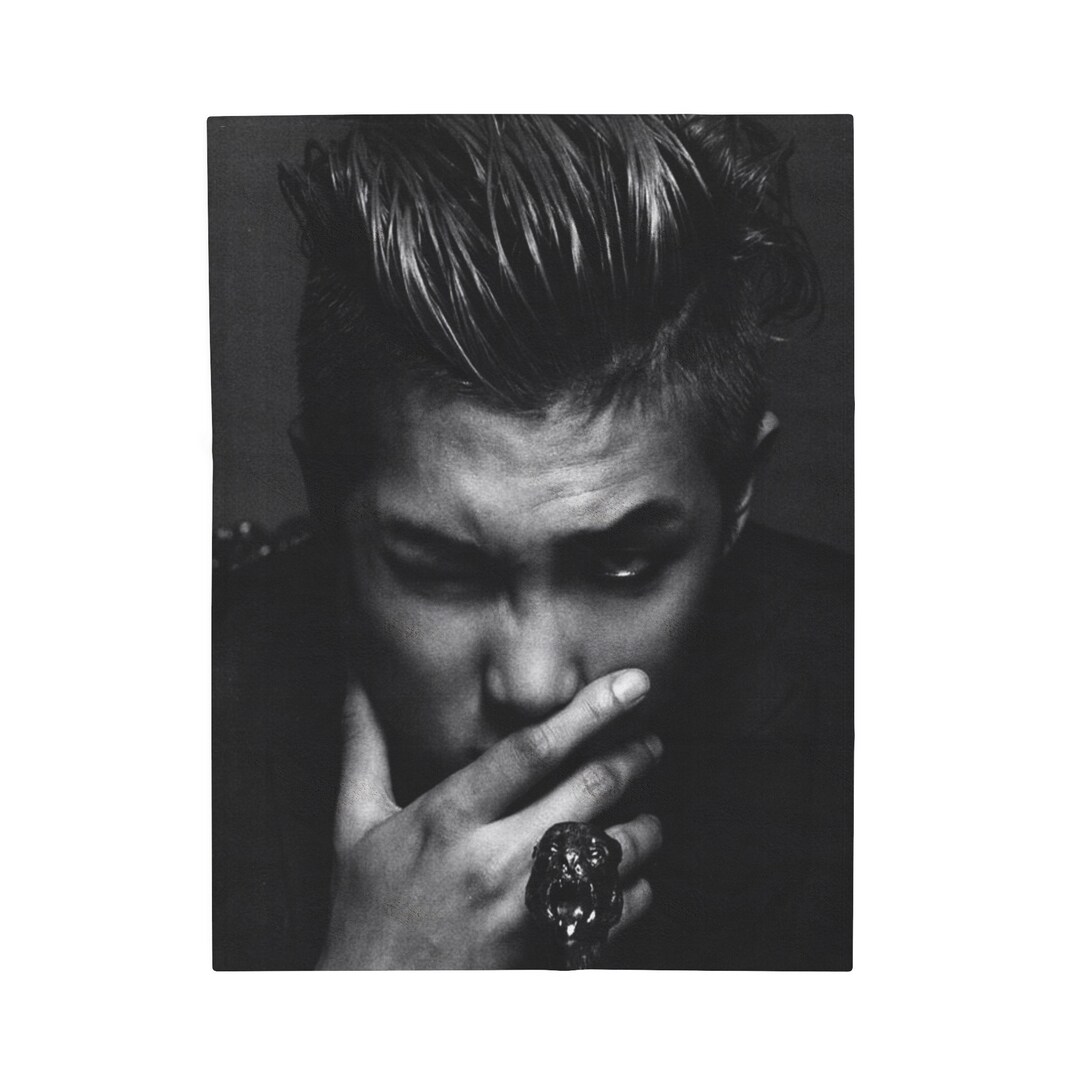 Namjoon Man Bun Photo Blanket, BTS RM Kim Namjoon Blanket, BTS Merch