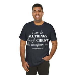 I Can Do All Things Unisex Jersey Short Sleeve Tee image 4