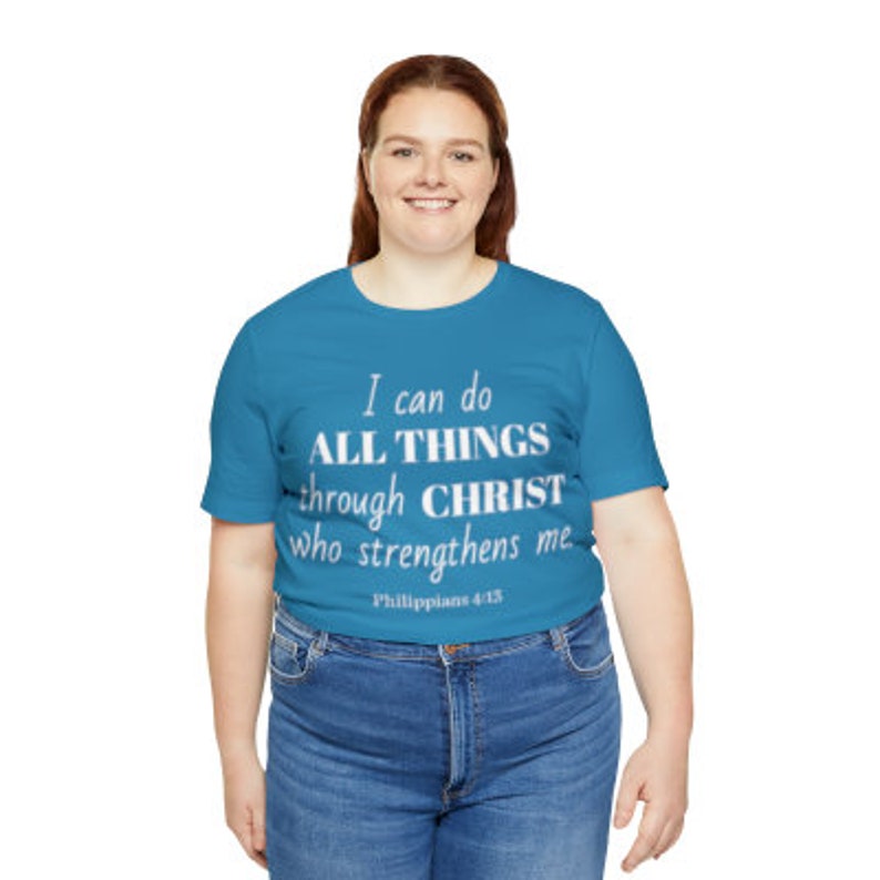 I Can Do All Things Unisex Jersey Short Sleeve Tee image 5