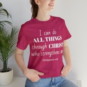 I Can Do All Things Unisex Jersey Short Sleeve Tee image 1