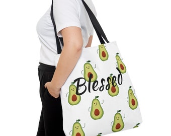 Blessed and Highly Favored Avocado Tote Bag