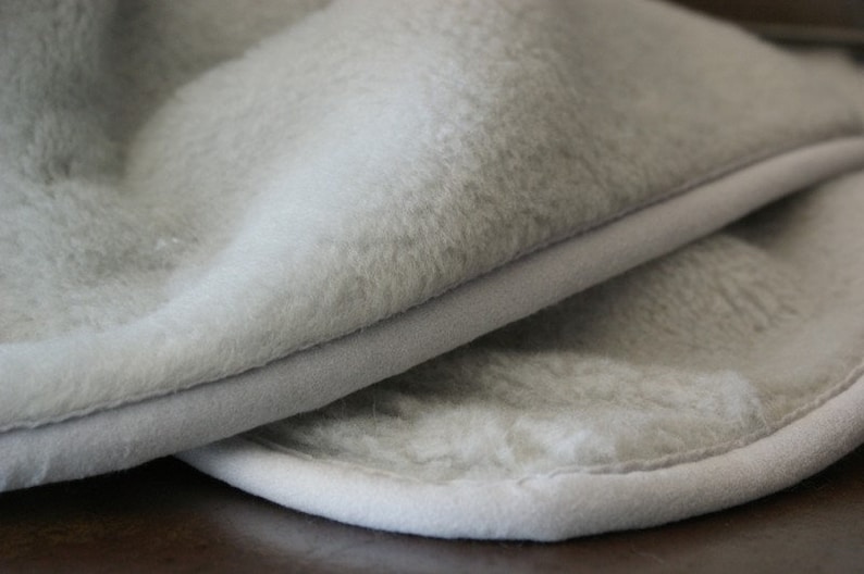 Exklusive Alpaka-Wolldecke, grau, handgefertigt, warmes Plaid aus natürlicher Wolle für das Bettsofa, alle Größen, echte Wolle Bild 7