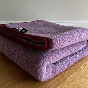 Merino Wool Blanket Violet Serenity High Quality 100% Australian Wool Wool Plaid for Bed Sofe Real Wool 140x200cm 160x200cm