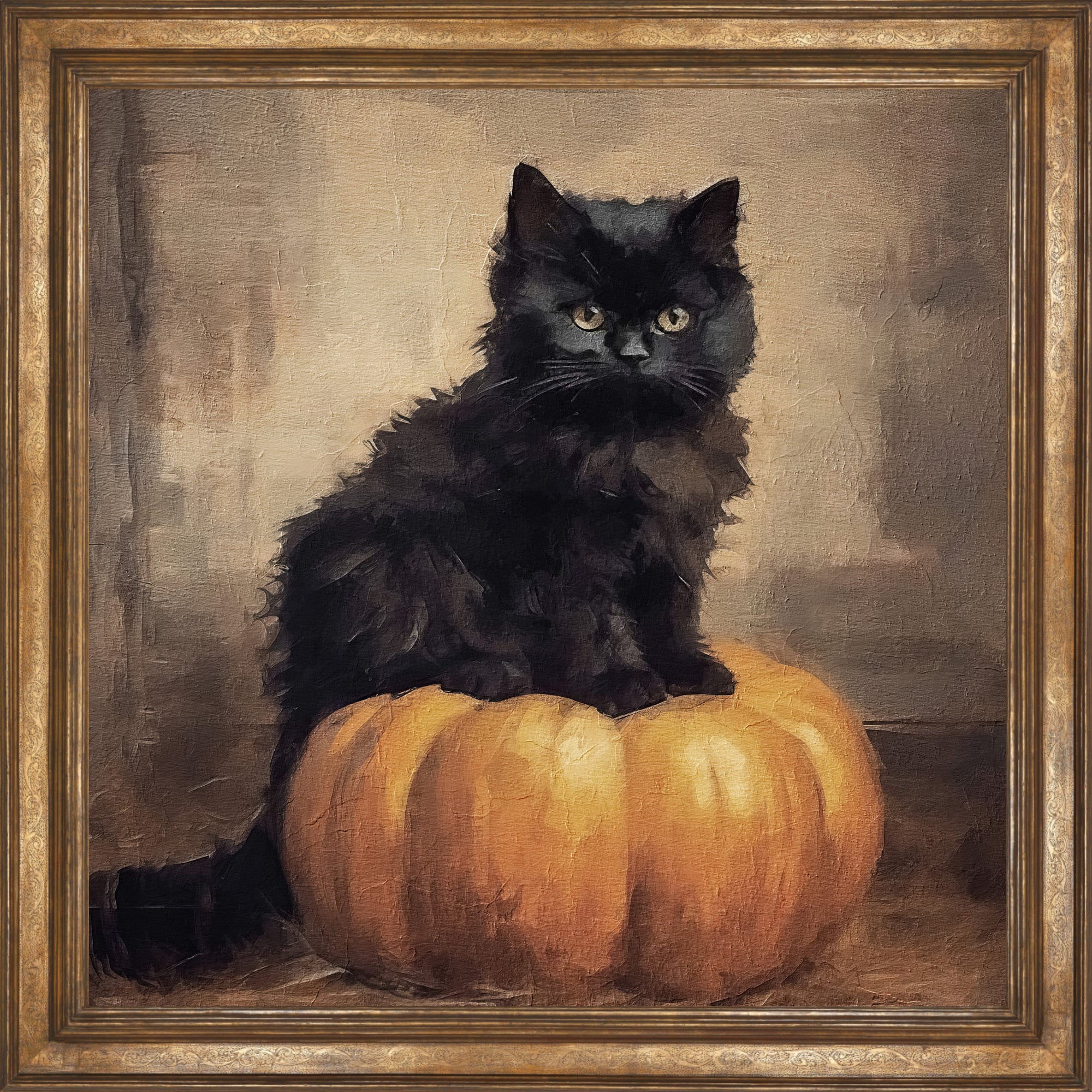 Cute Black Cat Printable Halloween Wall Art Halloween Spooky Print ...