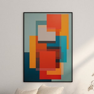Josef Albers Poster - Homage to the Square - Abstract Bauhaus Art as Josef Albers Print - Albers Paintings - German Wall Art