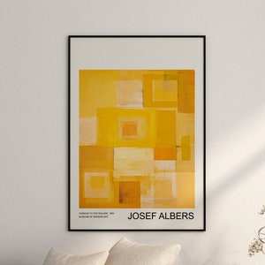 Josef Albers Poster - Homage to the Square - Abstract Bauhaus Art as Josef Albers Print - Albers Paintings - German Wall Art