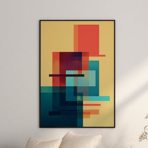 Josef Albers Poster - Homage to the Square - Abstract Bauhaus Art as Josef Albers Print - Albers Paintings - German Wall Art