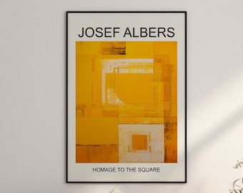 Josef Albers Poster - Homage to the Square - Abstract Bauhaus Art as Josef Albers Print - Albers Paintings - German Wall Art