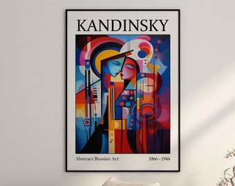 Kandinsky Poster - High quality abstract art as Kandinsky Art Print, Wassily Kandinsky Print, Mid Century Russian Art, Kandinsky Wallart