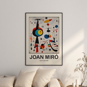 Joan Miro Poster - Moderne katalanische Kunst als Joan Miro Kunstdruck - Abstrakte Miro Wandkunst für Ihr Zuhause oder als Geschenk