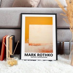 Rothko Poster - High quality abstract Rothko wall art - Modern wall decoration as Mark Rothko print - Mark Rothko art in museum quality