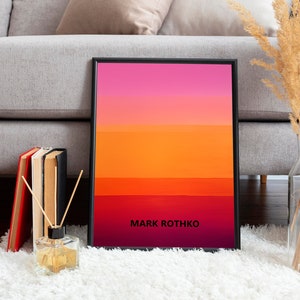 Rothko Poster - High quality abstract Rothko wall art - Modern wall decoration as Mark Rothko print - Mark Rothko art in museum quality