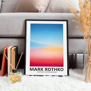 Rothko Poster - High quality abstract Rothko wall art - Modern wall decoration as Mark Rothko print - Mark Rothko art in museum quality
