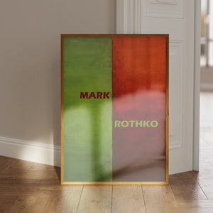 Rothko Poster - Abstrakte Rothko Wandkunst in Museumsqualität, Moderner Wanddeko als Mark Rothko Druck, Rothko Painting, Mark Rothko Art