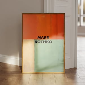 Rothko Poster - Abstract Rothko Wall Art in Museum Quality, Modern Wall Decor as Mark Rothko Print, Rothko Painting, Mark Rothko Art