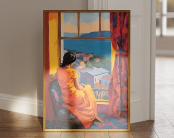 Henri Matisse Poster - Offenes Fenster - Hochwertiges Poster als Henri Matisse Druck - Moderne Ausstellungskunst im Matisse Style