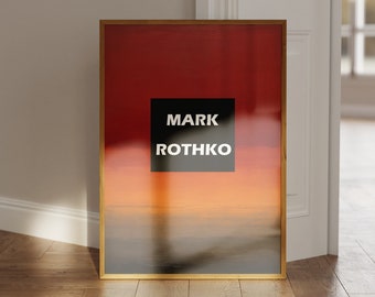 Rothko Poster - Abstract Rothko Wall Art in Museum Quality, Modern Wall Decor as Mark Rothko Print, Rothko Painting, Mark Rothko Art