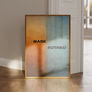 Rothko Poster - Abstract Rothko Wall Art in Museum Quality, Modern Wall Decor as Mark Rothko Print, Rothko Painting, Mark Rothko Art