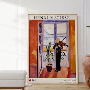 Henri Matisse - The Violinist Poster, Matisse Painting, Matisse Art, Henri Matisse Poster, Modern Gallery Art, Matisse Gift, Violinist
