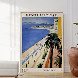 Henri Matisse Poster - The Bay of Nice Print, Matisse Painting, Matisse Art, Henri Matisse, Modern Gallery Art, Matisse gift, Matisse Art