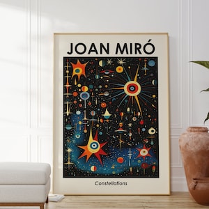 Affiche Joan Miro - Art catalan abstrait comme art mural Miro, peinture Miro, surréalisme abstrait, impression Joan Miro, exposition de musée