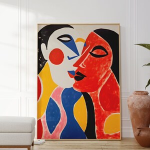 Henri Matisse Poster - Pärchen - Französische Kunst - Premium Poster - Henri Matisse Druck - Moderne Wanddekoration - Matisse Kunst