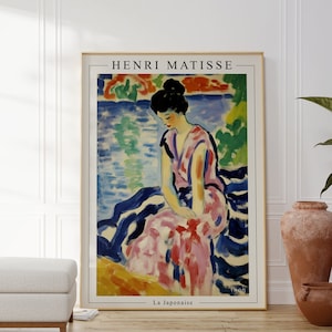 Henri Matisse Poster - La Japonaise, Matisse Painting, Matisse Art Gallery, Henri Matisse Print, Modern Exhibition Art to Give as a Gift
