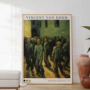 Vincent Van Gogh Poster - Round of Prisoners - Premium Quality - Vincent van Gogh Print - Artwork by Van Gogh - Pushkin Museum