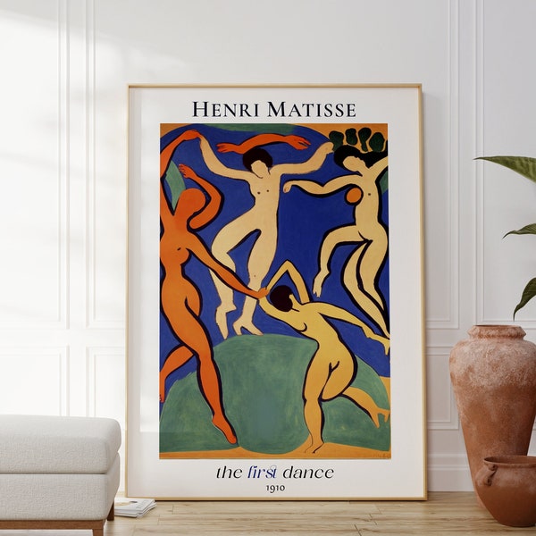 Henri Matisse First Dance Poster, Matisse Painting, Matisse Art, Henri Matisse Poster, Modern Gallery Art, Matisse gift