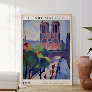 Henri Matisse Poster - View Of Notre Dame , Modernes Matisse Painting, Matisse Art, Matisse Poster, Modern Gallery Art, Matisse Ausstellung