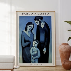 Pablo Picasso Poster - The Blue Period, Picasso Line Art, Picasso Sketch, Picasso, Pablo Picasso Print, Picasso Wall Art, Picasso Print