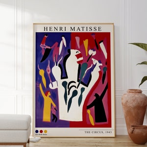 Henri Matisse Poster - The Circus, Matisse Painting, Matisse Art, Henri Matisse Print, Modern Gallery Art, Matisse as Gift, 1943 Art
