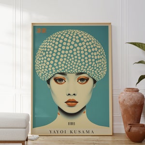 Poster di Yayoi Kusama - Qualità Premium - Stampa di Yayoi Kusama - Poster Japandi - Kusama Wall Art - Poster giapponese - Immagine di Yayoi Kusama