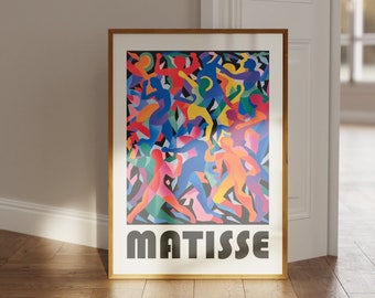 Henri Matisse Poster - De Dans - Hoogwaardige poster als Henri Matisse print - Moderne tentoonstellingskunst in Matisse-stijl