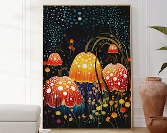 Yayoi Kusama Poster - Japanese Wall Art for your Home or as a Gift - Yayoi Kusama Print - High Quality Abstract Japandi Poster