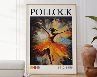 Cartel de Jackson Pollock - Pintura Pollock de alta calidad para su hogar o como regalo - Impresión Pollock - Arte Pollock